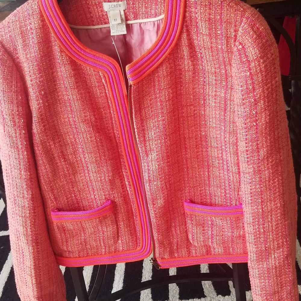 J Crew tweed suit jacket